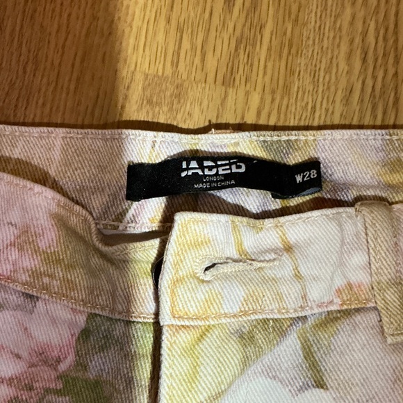 Jaded London Floral Patchwork Flare Jeans - Picture 3 of 10